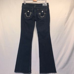 True religion hi rise stretchy boot jeans Sz 31